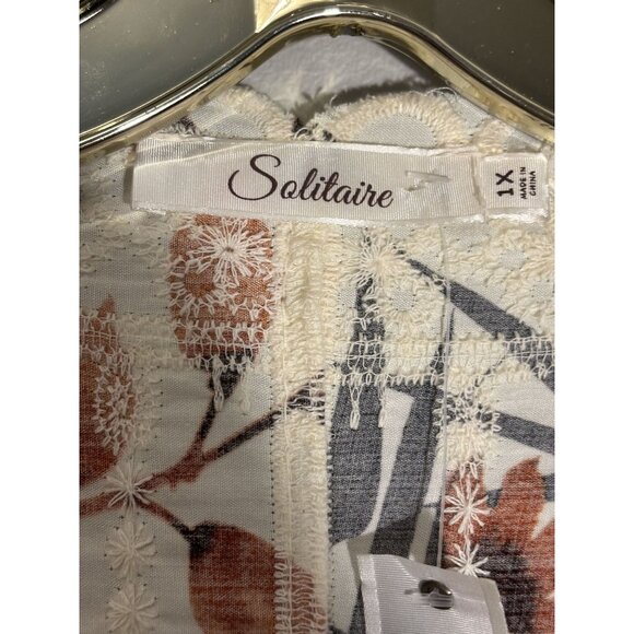 Floral Print Kimono Cardigan With Lace Trim & Bell Sleeves - Picture 5 of 8